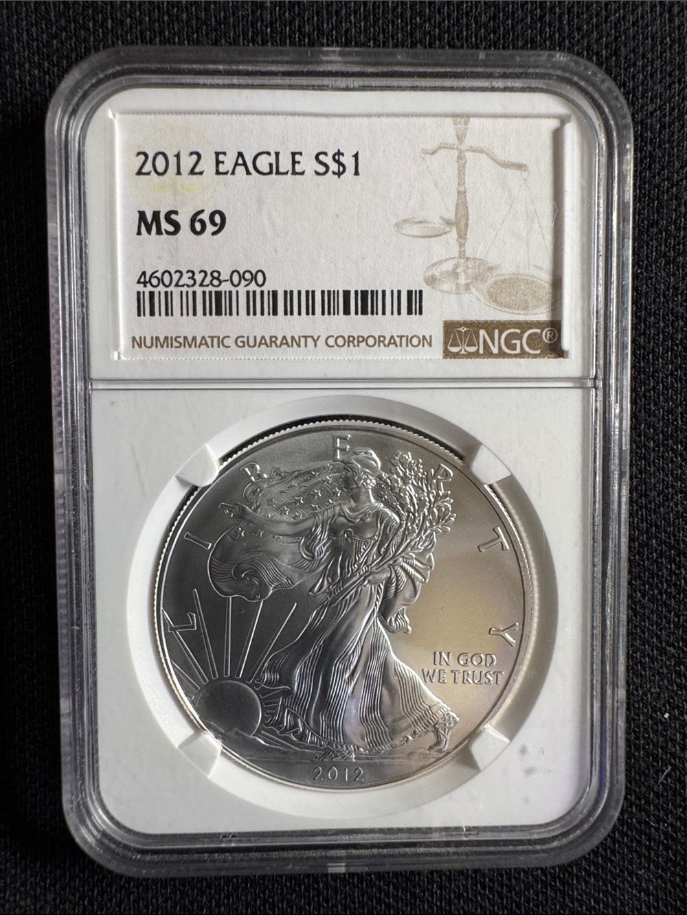 NGC-Certified 2012 American Silver Eagle MS69 - Silver